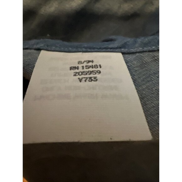 Bob Mackie Custom made Denim Button up Shirt Mens NWOT Rare - Picture 7 of 10